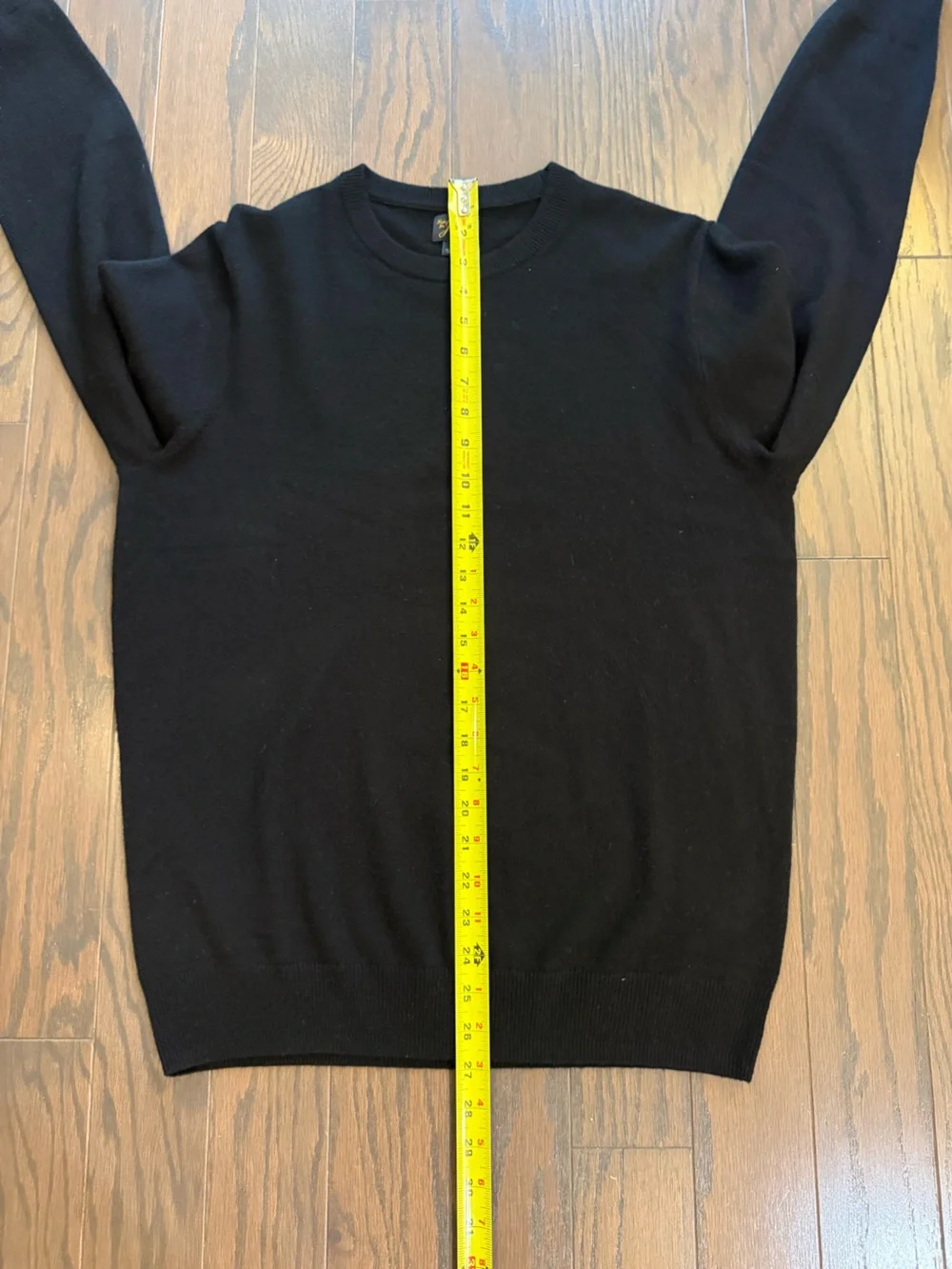 J. CREW 100% CASHMERE Black Classic Timeless Crewneck Sweater Size MEDIUM